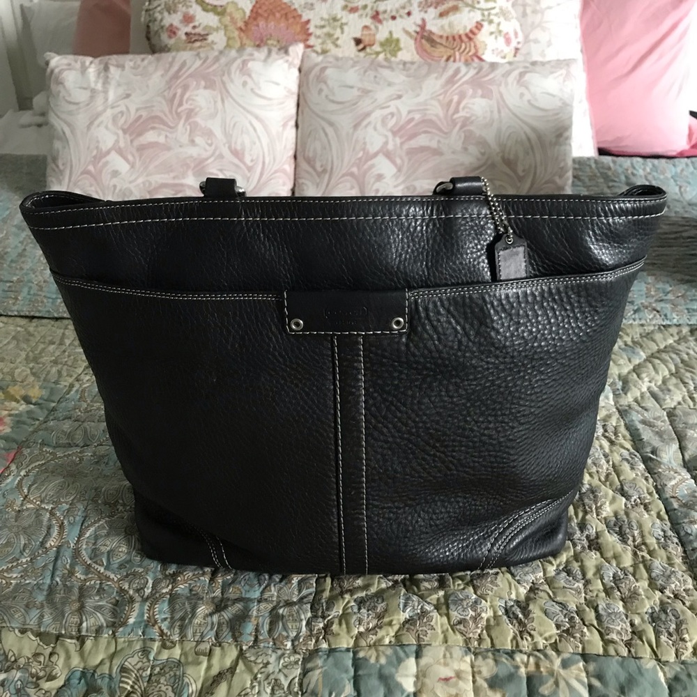 Leather Coach Tote